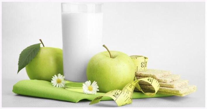 Kéfir con manzanas