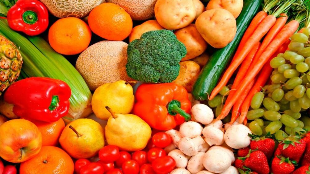 frutas y verduras para tu dieta favorita