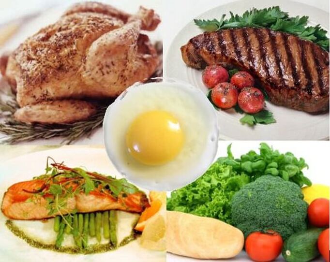 Platos incluidos en el menú de la dieta proteica de 14 días para adelgazar